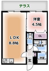 セラフィーコート東香里園の物件間取画像